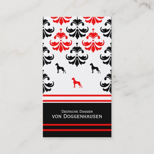 Doggen visiting cards business card templates