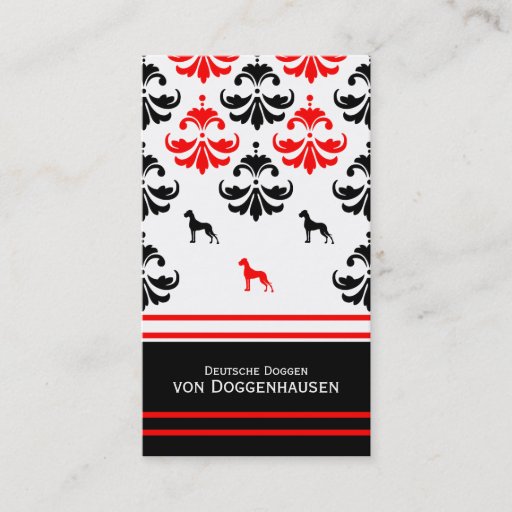 Customizable Doggen visiting cards business card templates