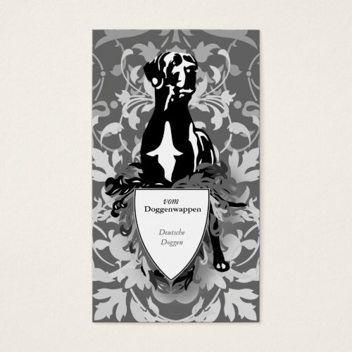 Doggenwappen visiting cards business card template