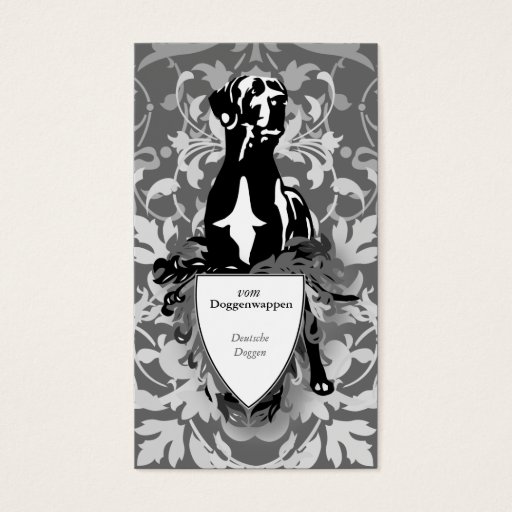 Customizable Doggenwappen visiting cards business card template