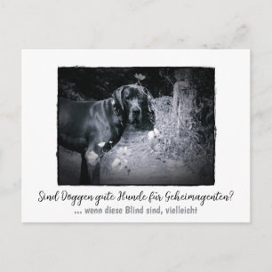 Dogge: the dog for secret agents  postcard