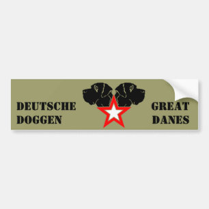 Doggen Aufkleber Bumper Sticker