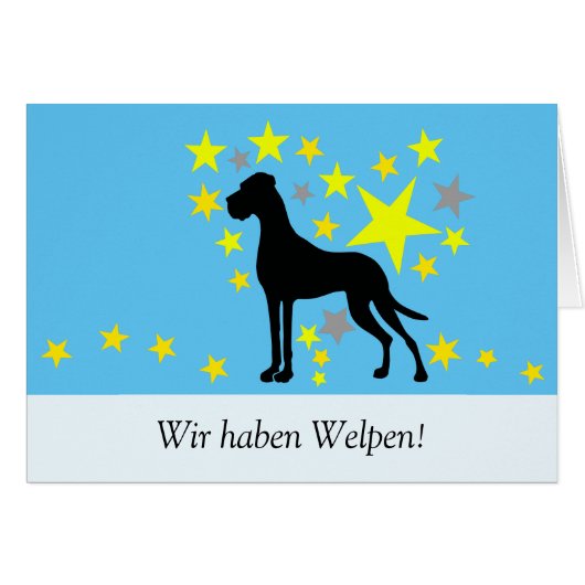 Doggen Karte (Front Horizontal)