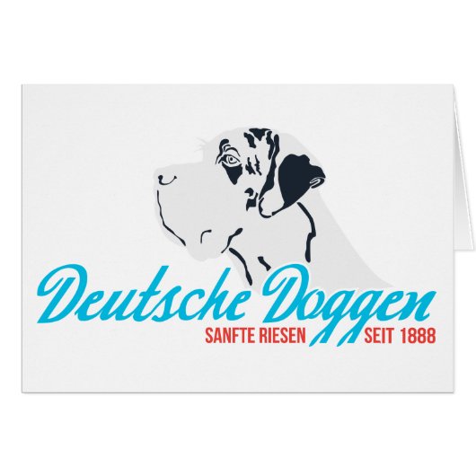 Doggen, seit 1888 cards (Front Horizontal)