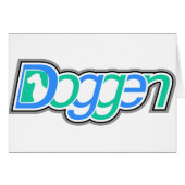 Doggen Text mit Kopf (Front Horizontal)