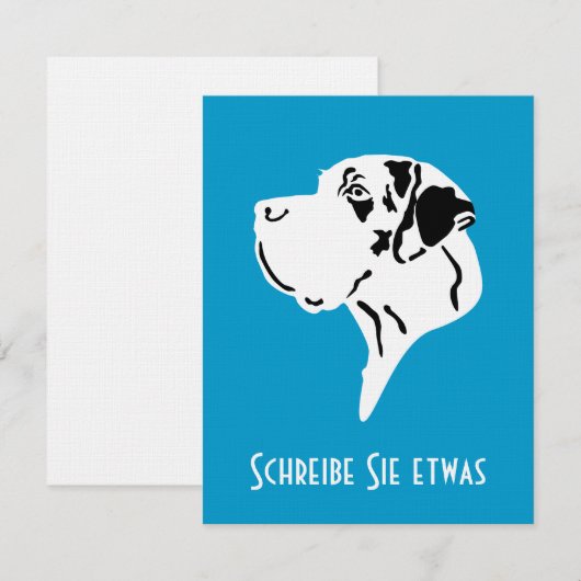 Doggenkarte zum beschriften (Front/Back)