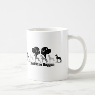 Doggenlogo Schwarz Grau Coffee Mug