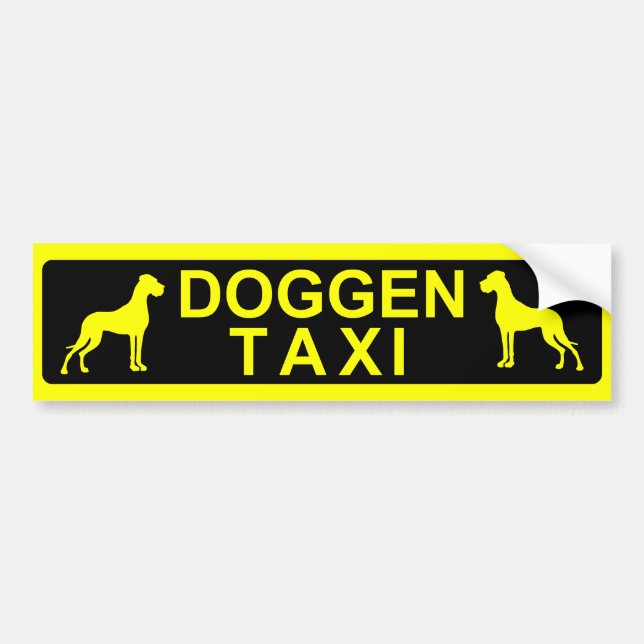 Doggentaxi Bumper Sticker (Front)