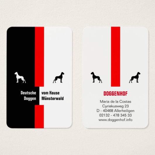 Doggenvisitenkarten (Front & Back)