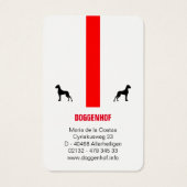 Doggenvisitenkarten (Back)
