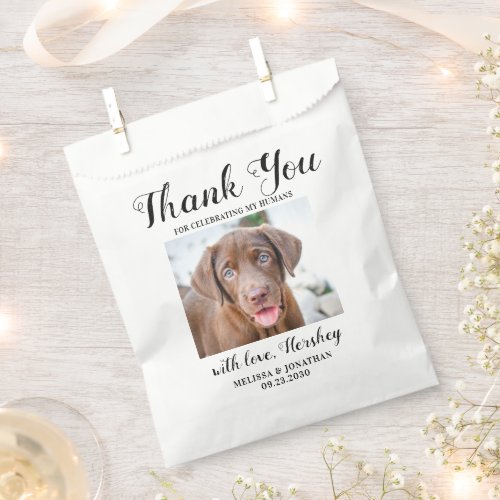 Doggie Bag Thank You Biscuit Bar Pet Treat Wedding