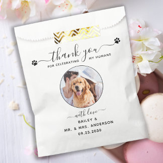 Doggie Bag Thank You Dog Treat Wedding Favor Bag