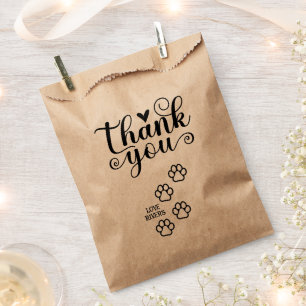 Doggie Bag Thank You Favors for Wedding Guest