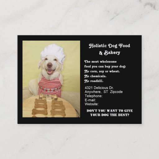 Customizable Doggie Bakery Business Cards
