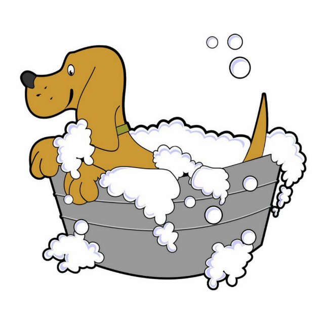 Doggie Bubble Bath Cutout (Front)