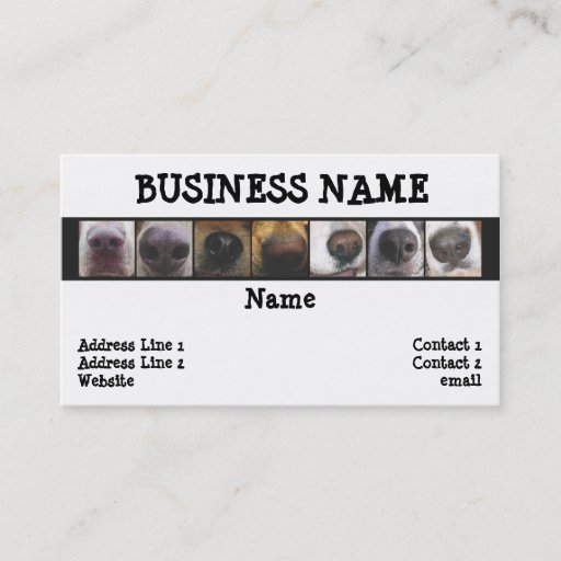 Customizable Doggie Business Card