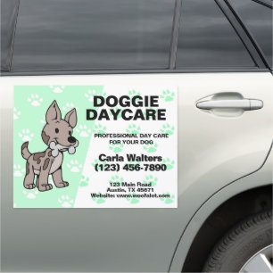 Doggie Day Care Auto Magnet