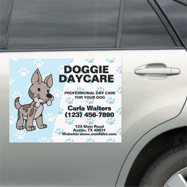 Doggie Day Care Auto Magnet (In Situ)
