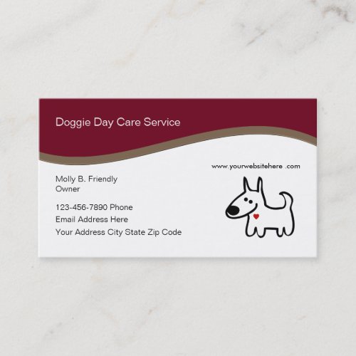 Doggie Daycare Business Card