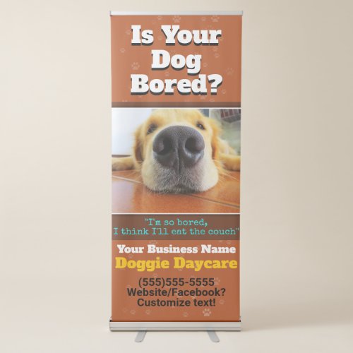 Doggie DayCare Dog Sitting Customizable Banner