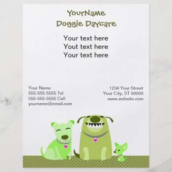 Doggie Daycare/dog Walker Promotional Flyer by PetProDesigns at Zazzle
