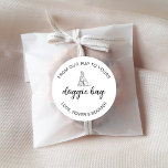 Doggie Dog Treat Pet Wedding Favor Bridal Shower Classic Round Sticker<br><div class="desc">Doggie Dog Treat Pet Wedding Favor Bridal Shower Classic Round Sticker</div>