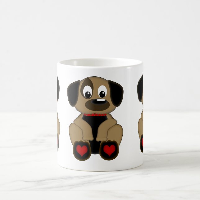 Doggie Hearts Color Morph Mug (Center)