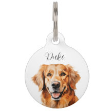 Doggie name tag Golden Retriever