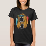 Doggie Pet Dog Owner Dog  Basset Hound Vintage Ret T-Shirt