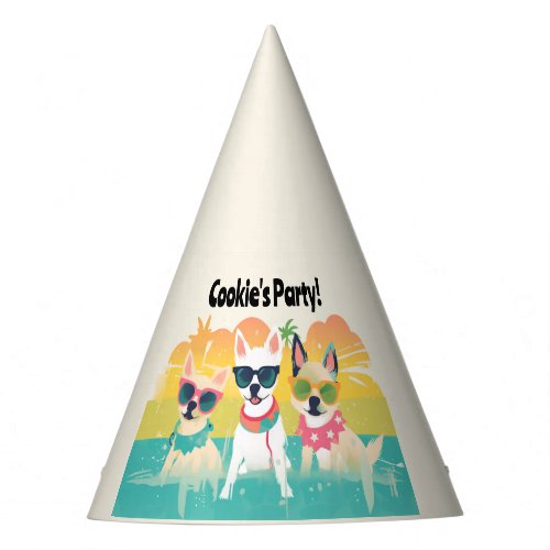 Doggie Pool Party Hat  Customizable
