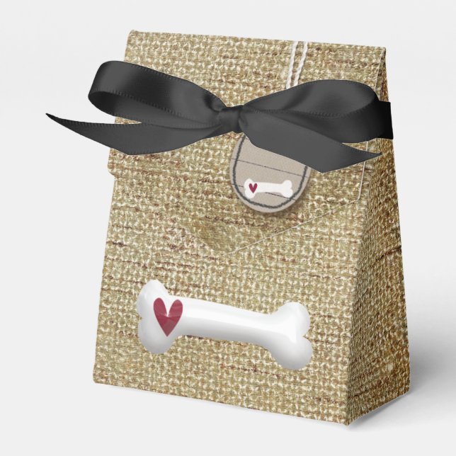 Doggie Treat Bags Favor Boxes (Front Side)