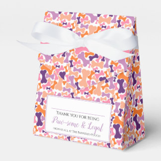 Doggie Treat gift bag bone pet grooming service Fa Favor Boxes
