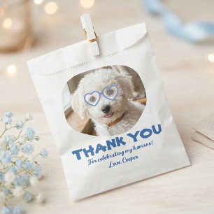 Doggie Treat Wedding Dog Photo Thank You Favor Bag