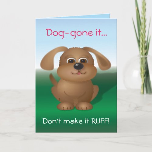 Doggie Valentine Holiday Card