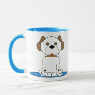 Doggie waiting for owners to return home mug
