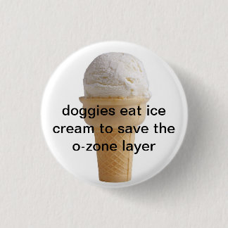 doggies eat ice cream button
