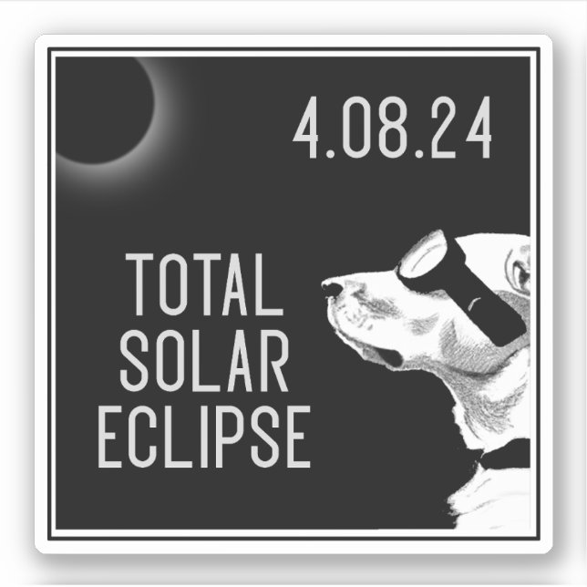 Doggo Eclipse Sticker (Front)