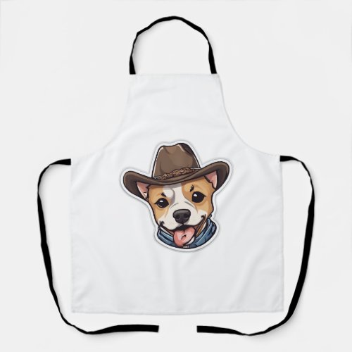 Doggo Stickers Cowboy Classic T_Shirt Apron