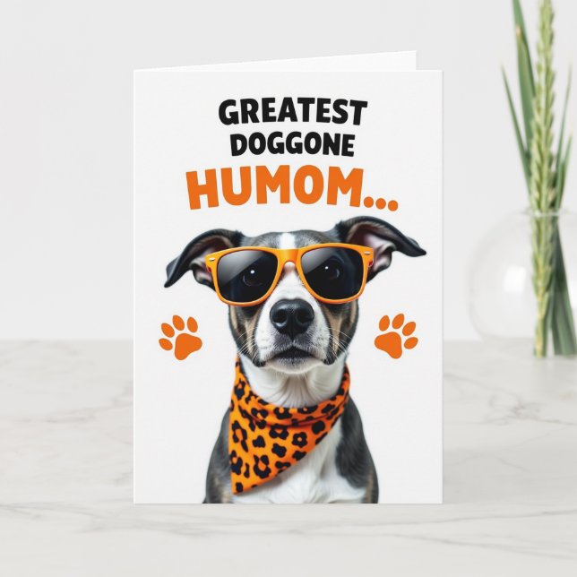 Doggone Humom Stylish Pet Card (Front)