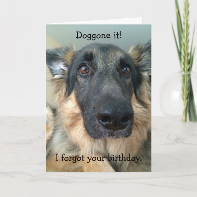 Doggone it!  Forgot Your Birthday! Card (Front)