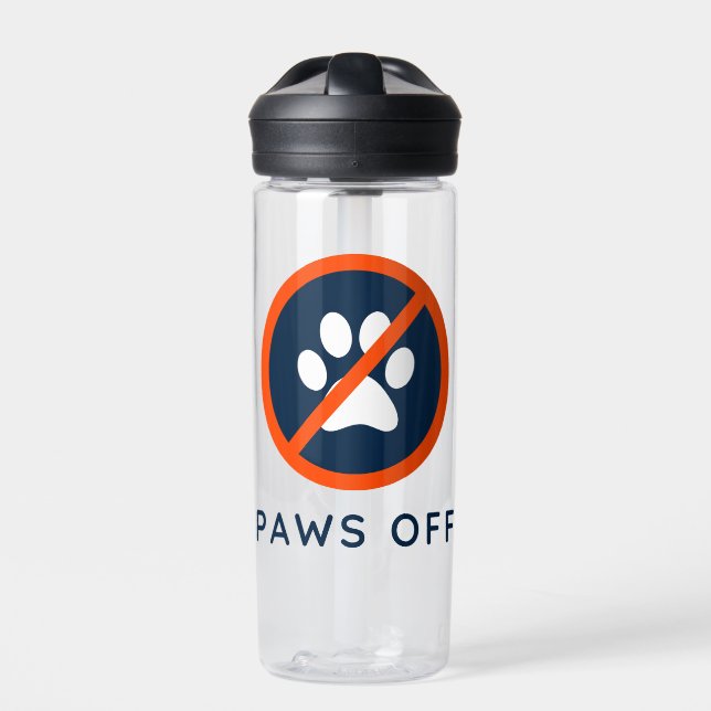DogGoneIt - Paws Off-20 oz Water Bottle (Front)