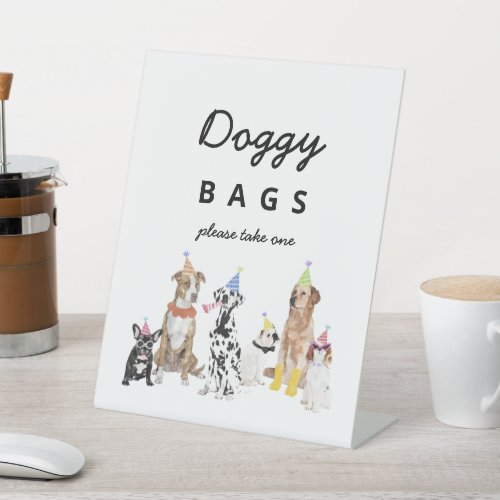  Doggy Bags Dog Birthday Favors Sign