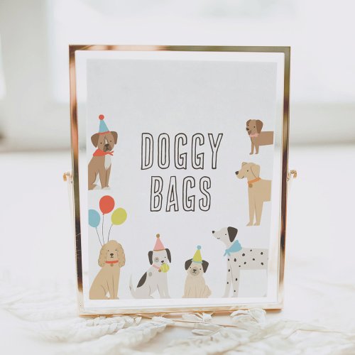 Doggy Bags Puppy Party Birthday Favors Sign