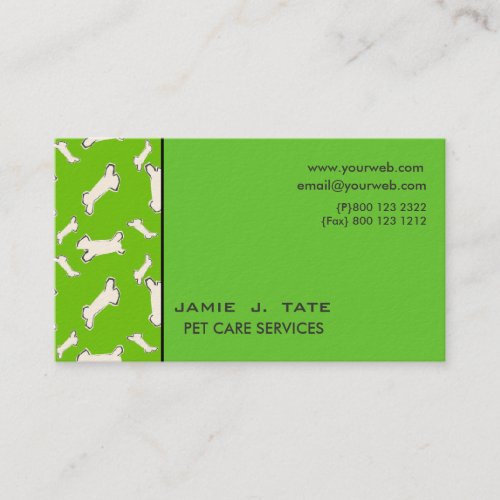 Doggy Bones Business Cards