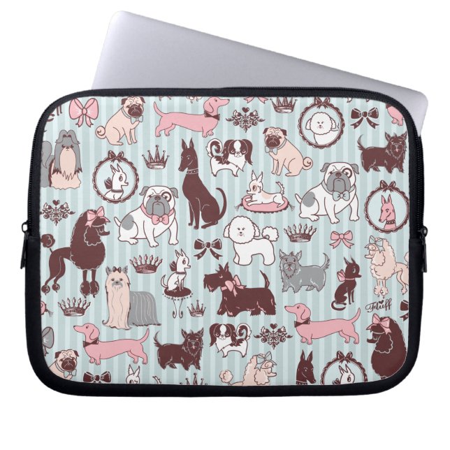 Doggy Boudoir Laptop Sleeve (Front)