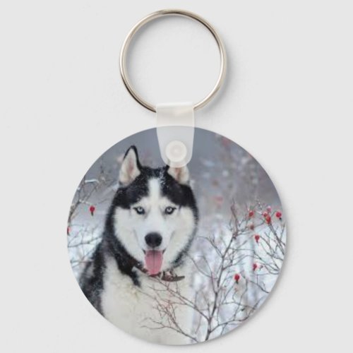 Doggy Button Delight Keychain