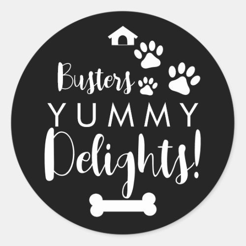 Doggy Christmas Present pooch Custom Dog Biscuit Classic Round Sticker