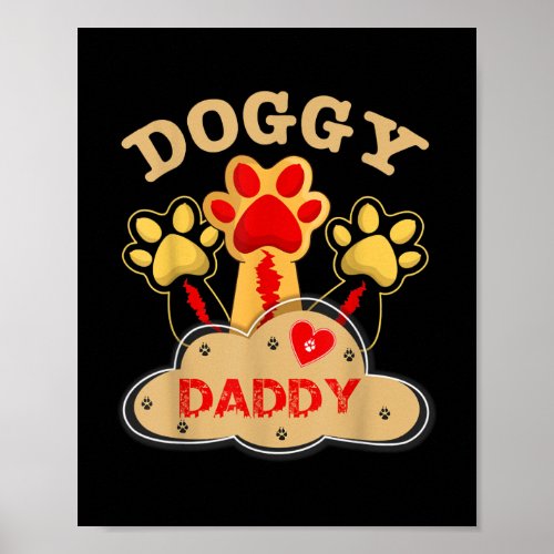 Doggy Daddy Fun Pet Lover  Poster