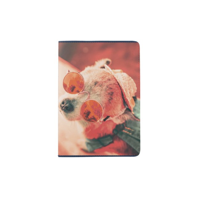 Doggy Denim Passport Holder (Front)