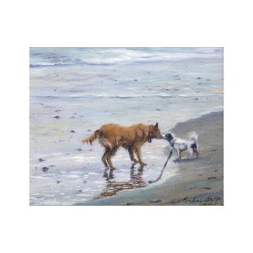 "Doggy Kisses" Gallery Wrapped Canvas Print "Doggy Kisses" Gallery Wrapped Canvas Print